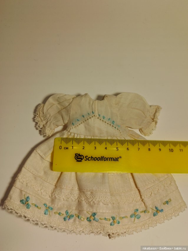 Платье на антикварную или винтажную куклу рост 18-20 см (фото 6)