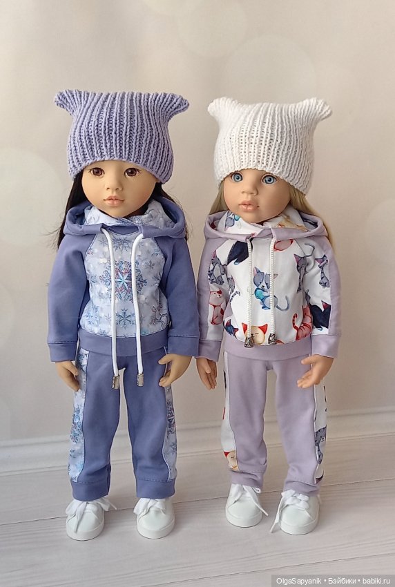 Костюмчики из футера — Одежда для кукол