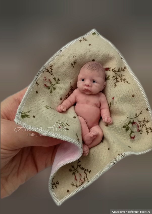 Силиконовый пупсик мини реборн (фото 2)