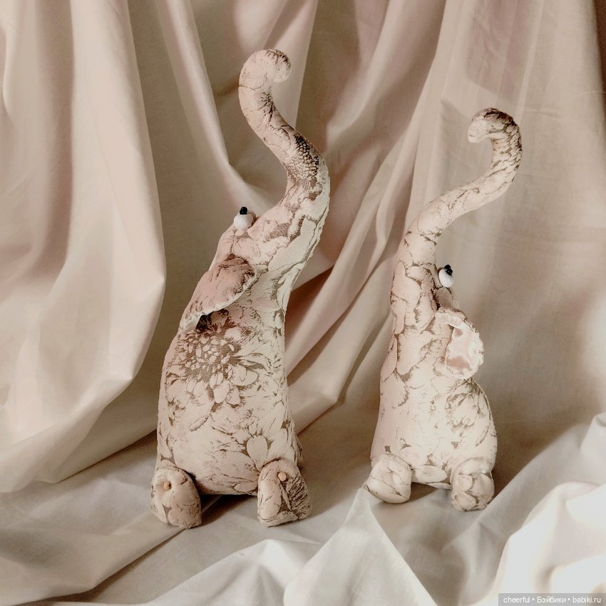 Интерьерные игрушки-слоники (фото 4)