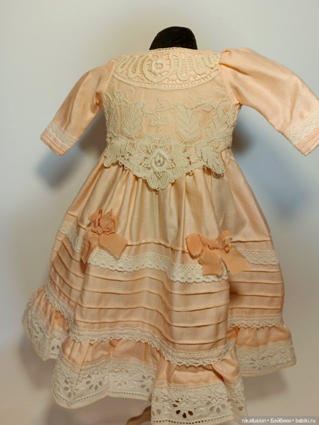 Платье на антикварную или винтажную куклу рост 40-45 см (фото 4)