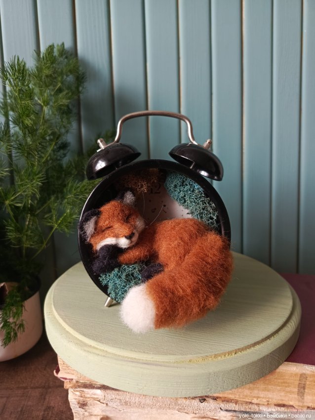 Лиса в будильнике — Авторские игрушки (фото 3)