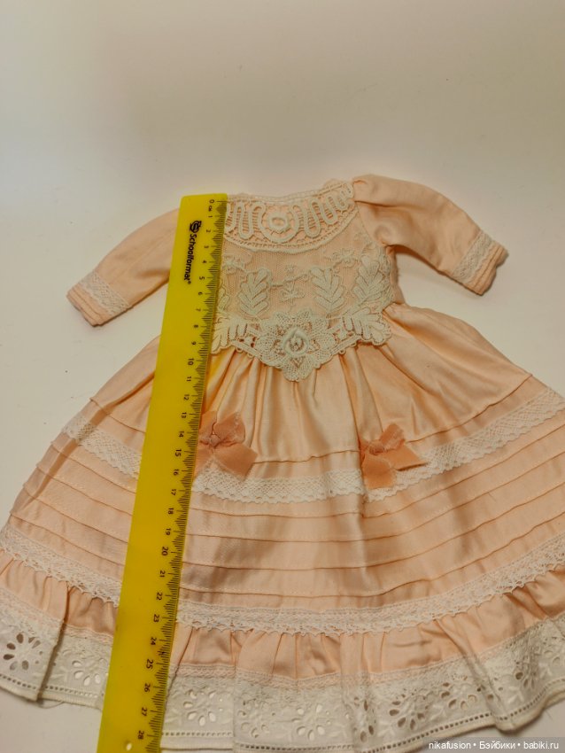 Платье на антикварную или винтажную куклу рост 40-45 см (фото 7)