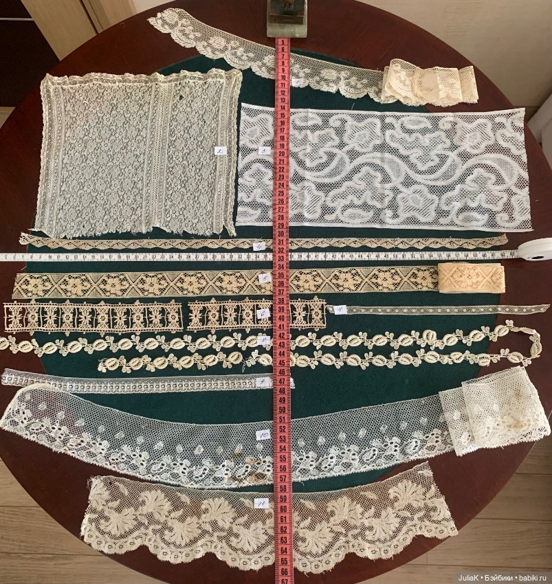 Лот антикварного и винтажного кружева