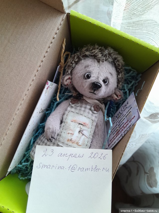 Ёжик Сеня — Авторские игрушки (фото 5)