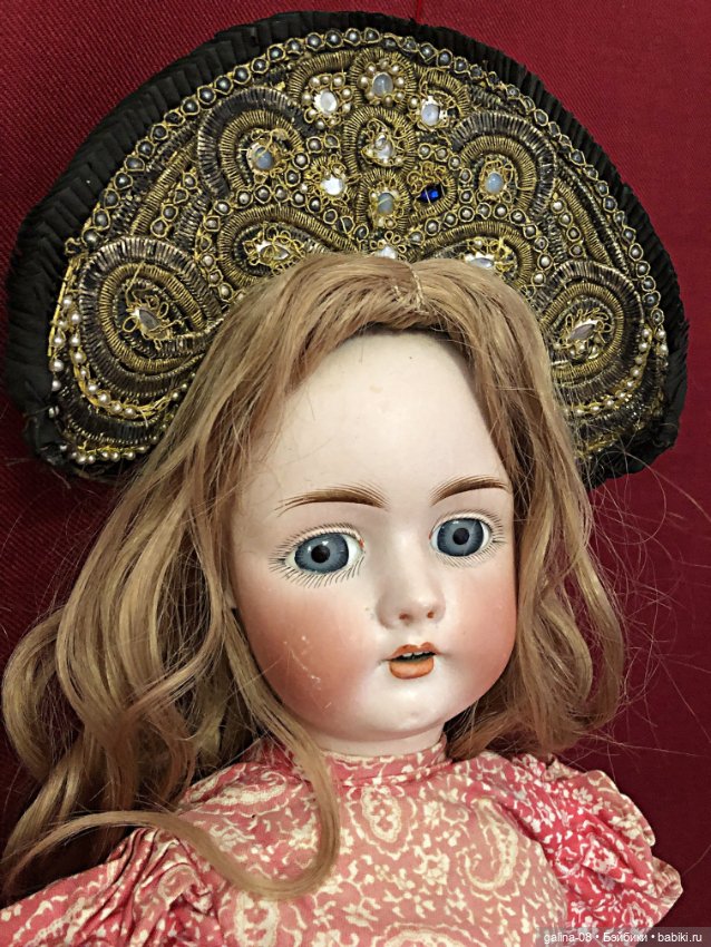 Невероятный!!!Кокошник кукольный антикварный