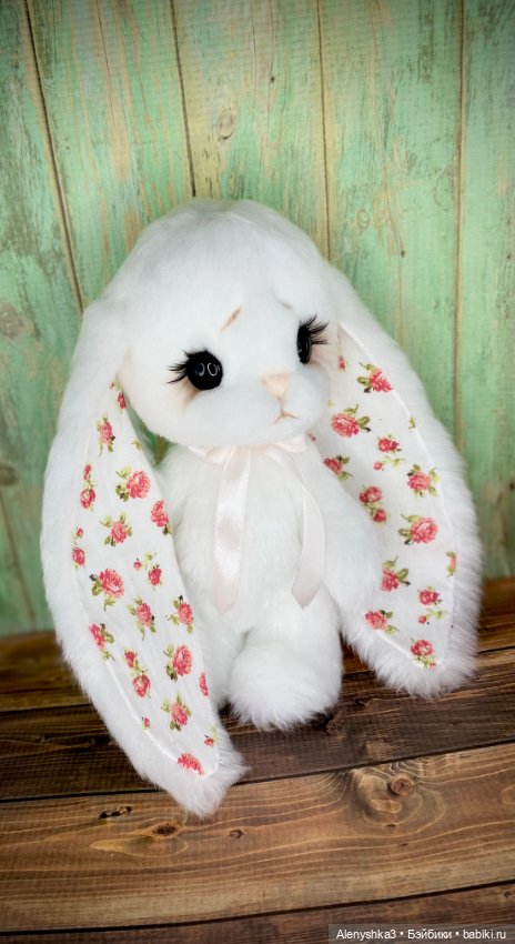 Зайка Розочка в белом💕 — Авторские игрушки (фото 3)