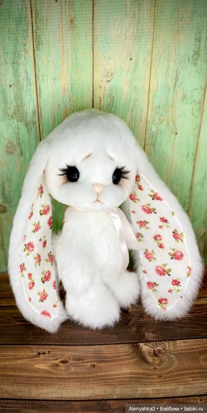 Зайка Розочка в белом💕 — Авторские игрушки (фото 2)