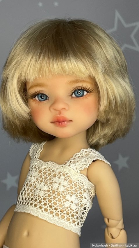 Парик каре натуральный 8/9 для Паола Рейна и аналогичных кукол