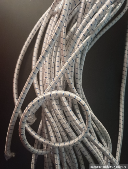 Итальянская корд-резинка 6 мм для перетяжки кукол