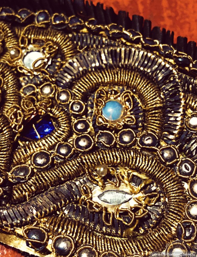 Невероятный!!!Кокошник кукольный антикварный (фото 4)