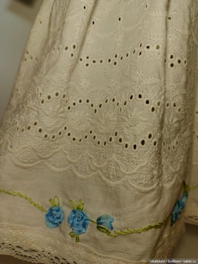 Платье на антикварную или винтажную куклу рост 62-65 см (фото 8)