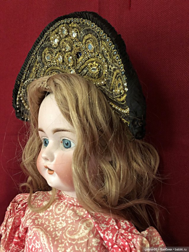 Невероятный!!!Кокошник кукольный антикварный (фото 8)