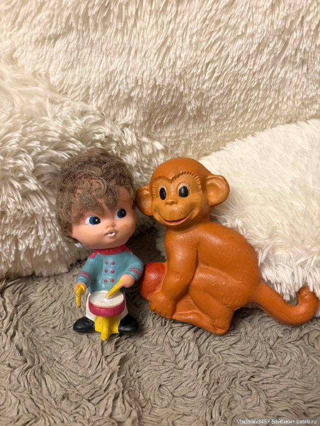 Резиновые игрушки разные — Винтажные куклы и игрушки детства (фото 9)