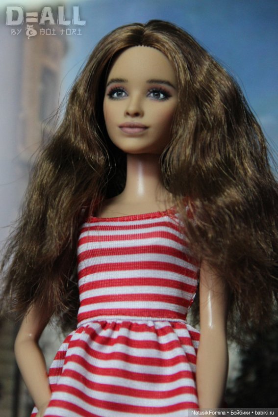 ООАК кастом-кукла Барби шатенка из набора "Пикник в Париже", репейнт #2 (фото 3)