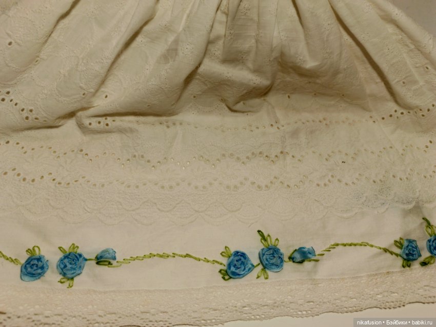 Платье на антикварную или винтажную куклу рост 62-65 см (фото 9)