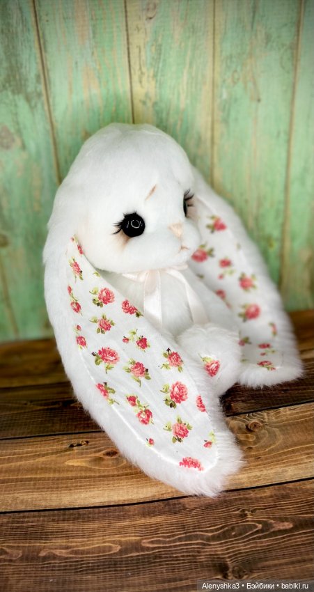 Зайка Розочка в белом💕 — Авторские игрушки (фото 8)