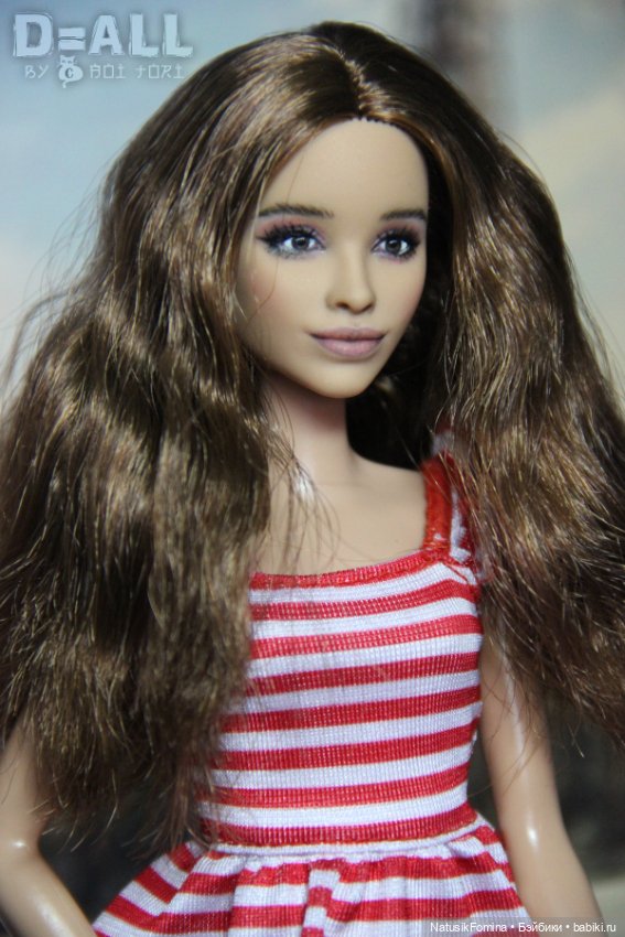 ООАК кастом-кукла Барби шатенка из набора "Пикник в Париже", репейнт #2 (фото 4)