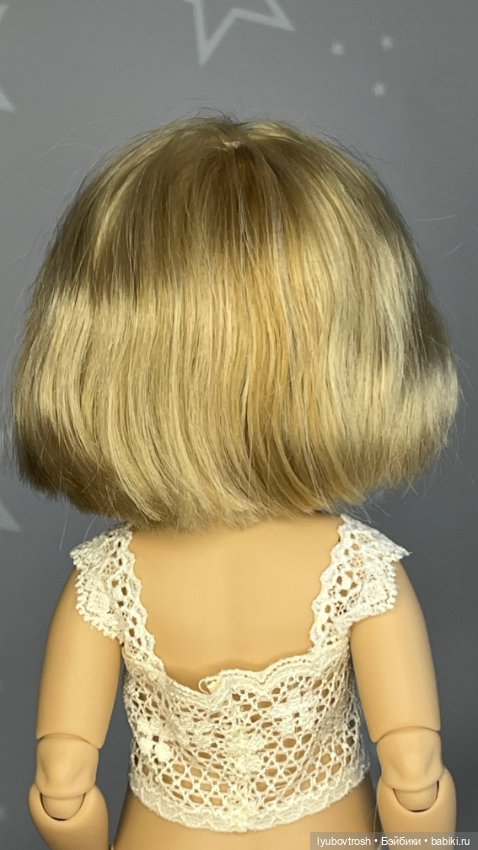 Парик каре натуральный 8/9 для Паола Рейна и аналогичных кукол (фото 4)