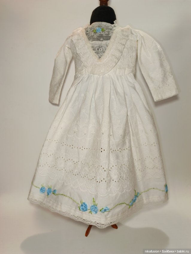 Платье на антикварную или винтажную куклу рост 62-65 см (фото 2)