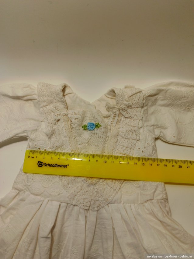 Платье на антикварную или винтажную куклу рост 62-65 см (фото 7)