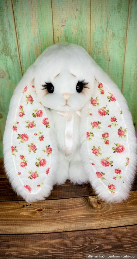 Зайка Розочка в белом💕 — Авторские игрушки (фото 5)