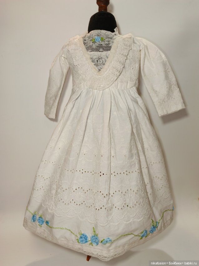 Платье на антикварную или винтажную куклу рост 62-65 см (фото 5)