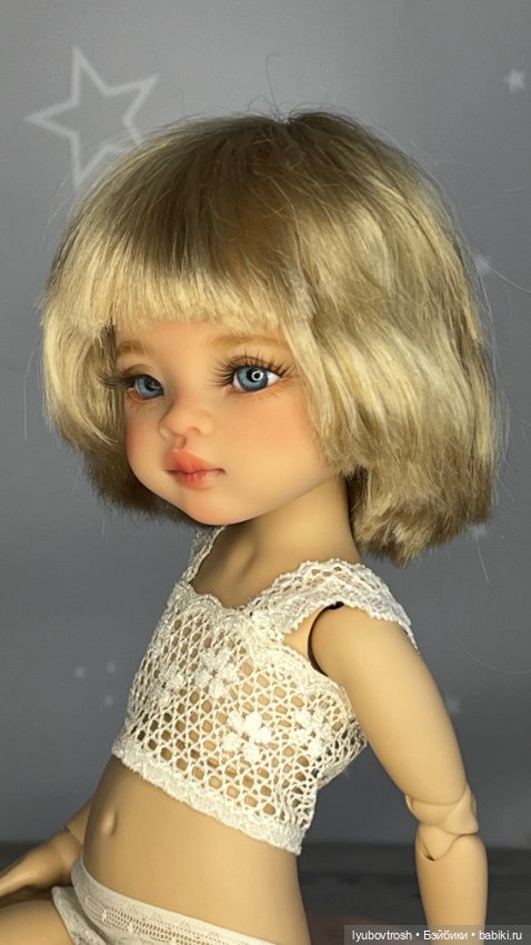Парик каре натуральный 8/9 для Паола Рейна и аналогичных кукол (фото 2)