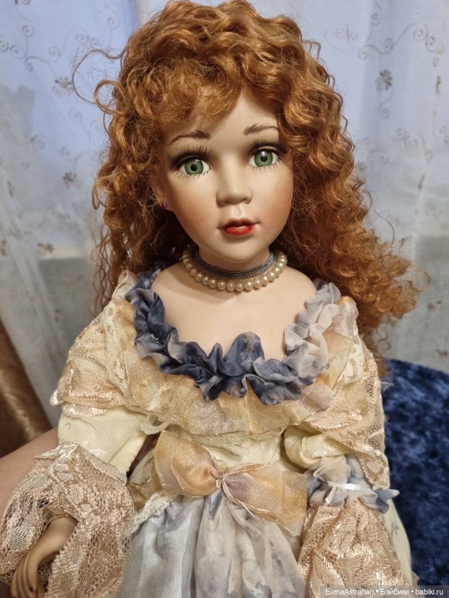 Кукла Большая Фарфор Коллекционная (фото 6)
