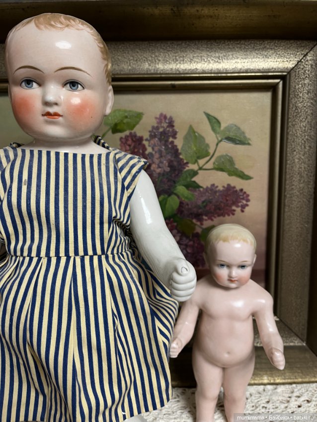 2 куклы Frozen Charlotte 1880 рост 40 и 22 см (фото 3)