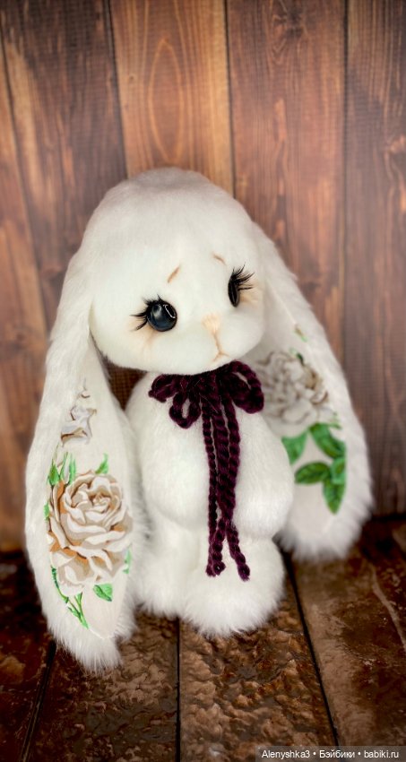 Зайка Белая Роза 💕 — Авторские игрушки (фото 3)
