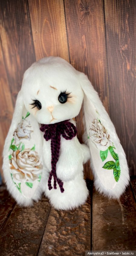 Зайка Белая Роза 💕 — Авторские игрушки (фото 5)