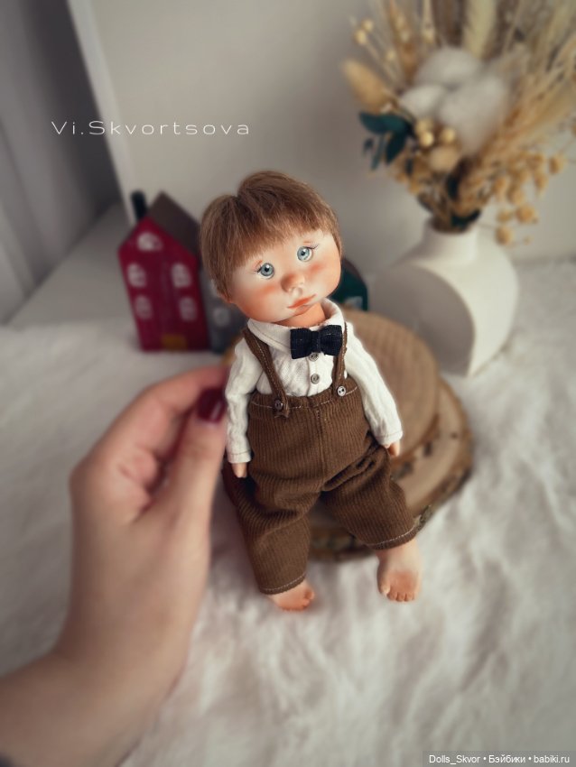 Авторская кукла мальчишка ручная работа