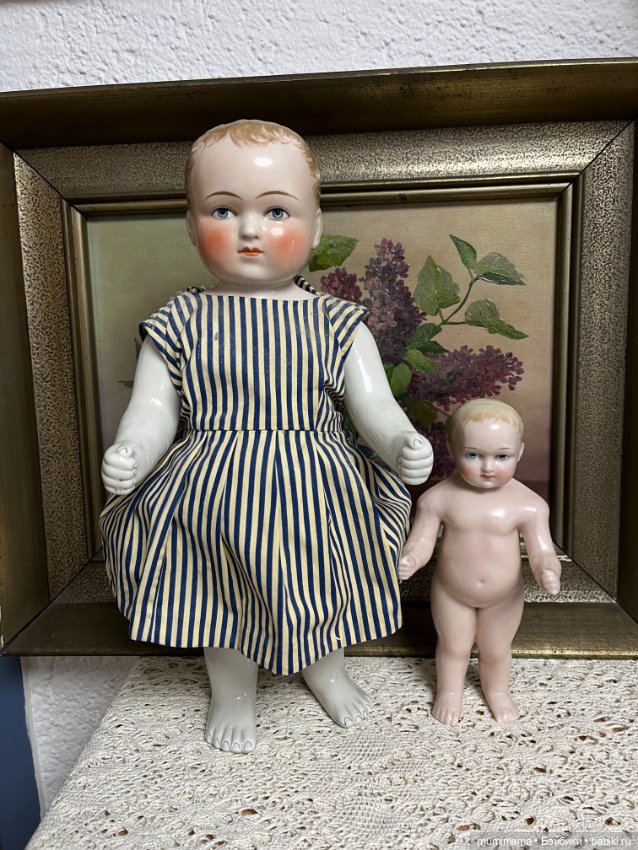 2 куклы Frozen Charlotte 1880 рост 40 и 22 см (фото 7)