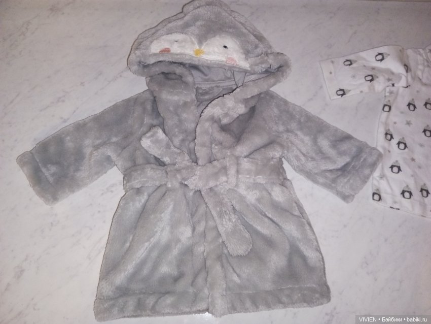 Халатик для куклы мальчика с пингвином (фото 10)
