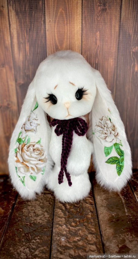 Зайка Белая Роза 💕 — Авторские игрушки (фото 4)