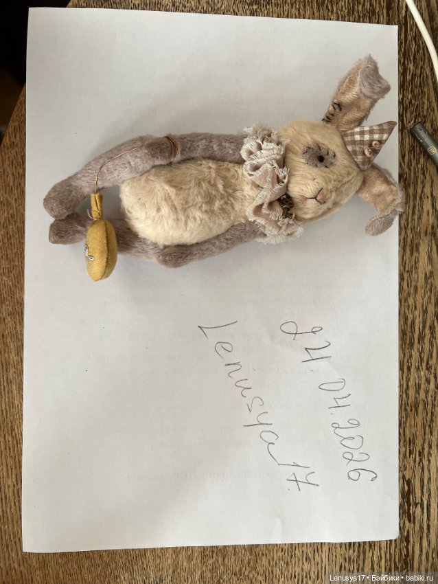 Заяц Тедди — Авторские игрушки (фото 4)