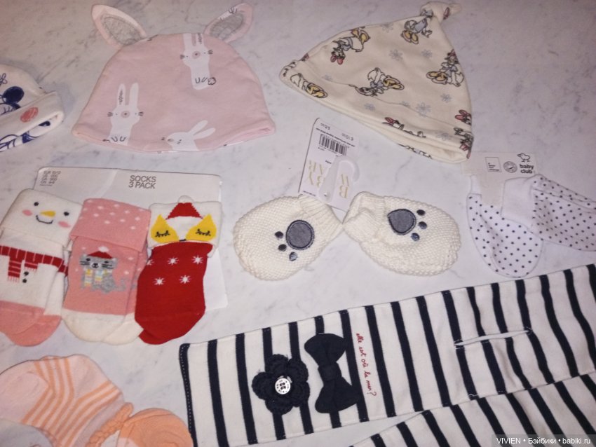 Лот 2 носочков и шапочек для малышей (фото 4)