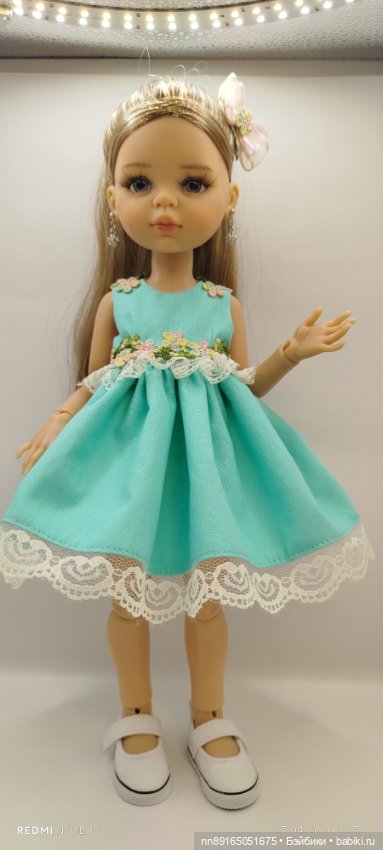 Платье для кукол Паола Рейна 32-34 см и им подобным