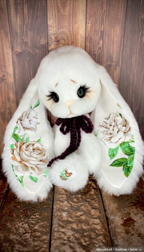 Зайка Белая Роза 💕 — Авторские игрушки