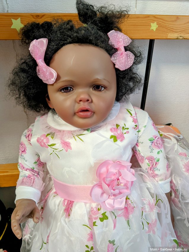 NPK тоддлер, китайская афро девочка 70 см (фото 3)