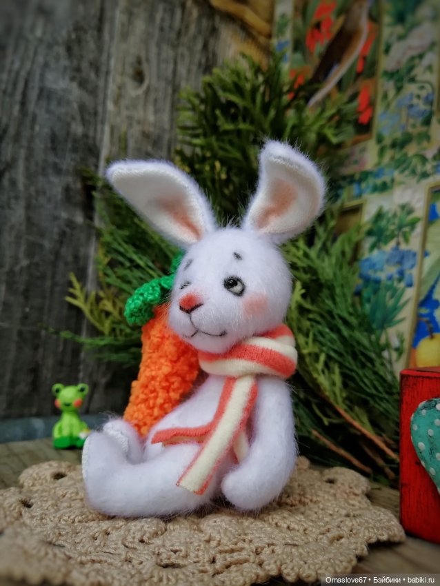 Белоснежный кролик — Авторские игрушки (фото 2)