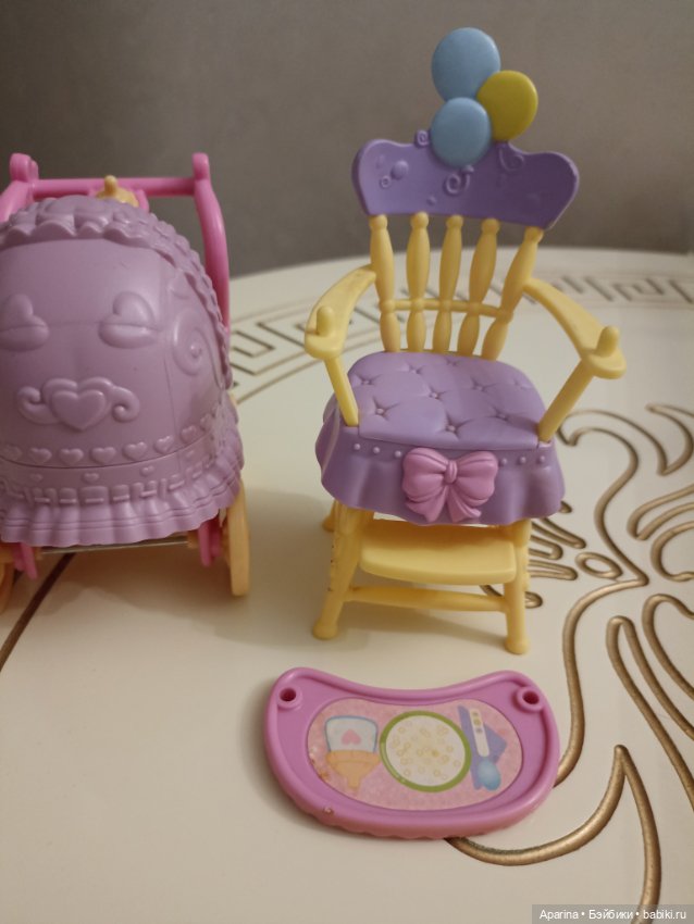 Стульчик и коляска для пупсов (фото 5)