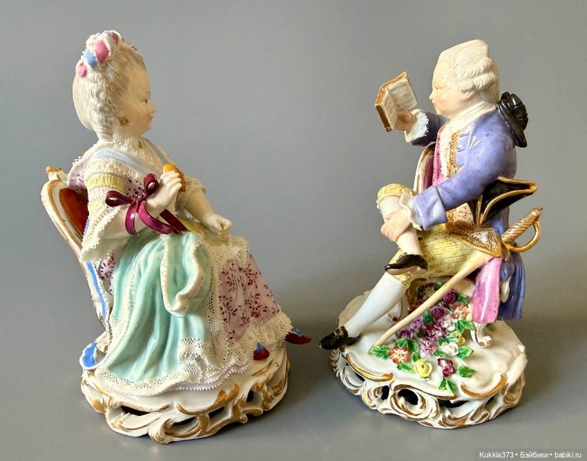 Парные статуэтки . Meissen,Германия (фото 6)