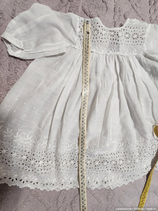 Винтажное пальто и платье для большой куклы