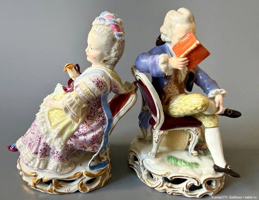 Парные статуэтки . Meissen,Германия (фото 2)