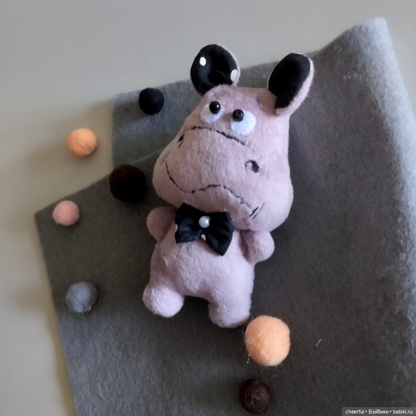 Бегемотик. Игрушка для кукол и детей (фото 6)