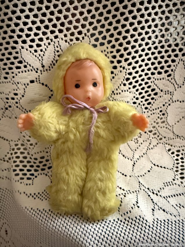 Малыш в меховой шубке — Винтажные куклы и игрушки детства