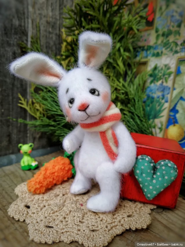 Белоснежный кролик — Авторские игрушки