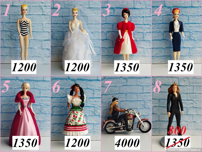 Елочные игрушки/фигурки Hallmark ornament Барби (фото 2)